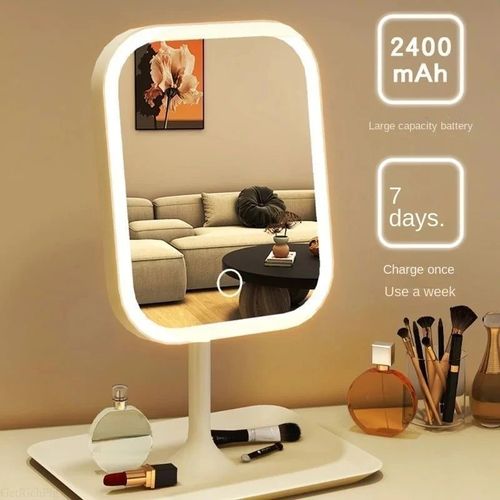 Unique Vanity Mirror 3 Color LED Lights Touch Control Makeup Dressing Mirror — image 3