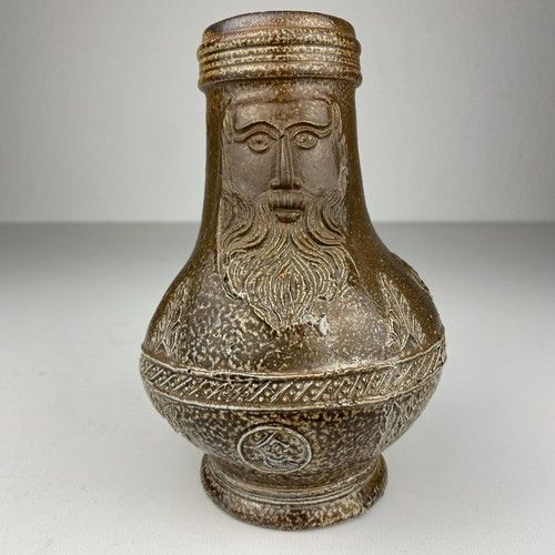 Old bearded man jug bearded man jug Bellarmine jug cheeky Cologne antique rare 16.17