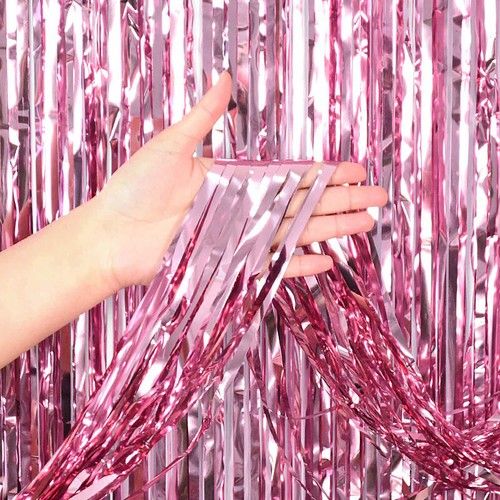 2M-3M FOIL FRINGE TINSEL BACKDROP CURTAIN DOOR WEDDING BIRTHDAY PARTY DECORATION