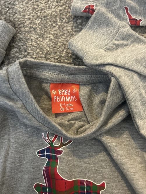 Baby Christmas Two Piece Pyjama Set Size 6/9 Months From B&M — image 5