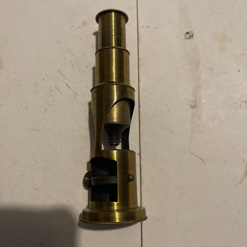 Vintage Brass.Student Microscope With Adjustable Lens ..See photos  — image 5