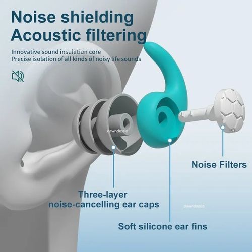 Waterproof Silicone Swim Ear Plugs for Swimmers Adult Earplugs 1Pair NEW 2025 — image 4