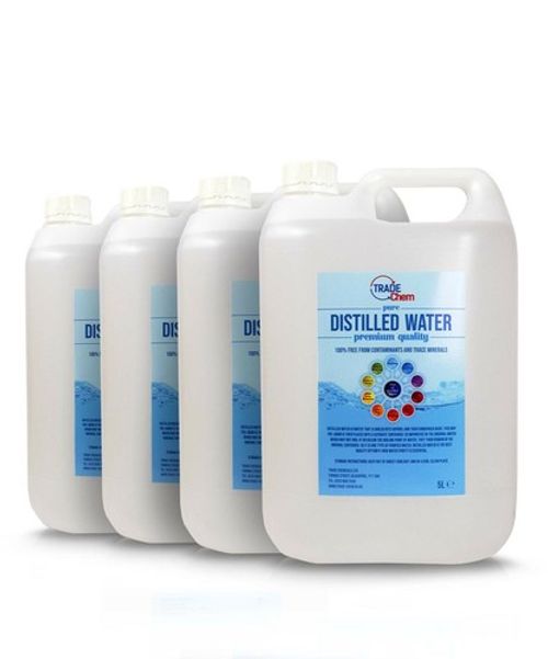 Distilled Water Pure Steam Distilled Free Delivery 250ml to 25 Litre (BLUE)