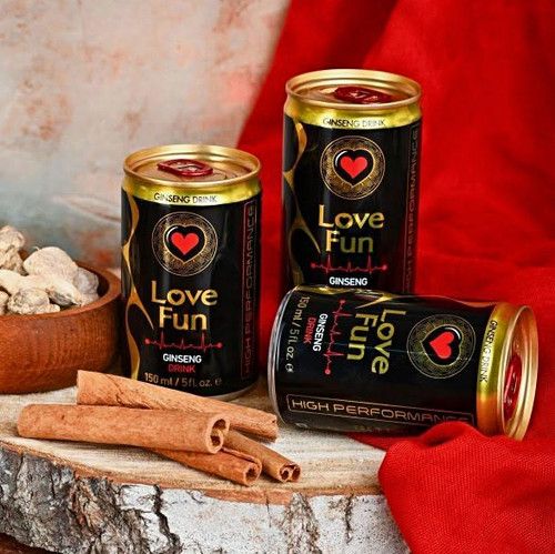 24x pack Love Fun Ginseng Drink Energy & Fitness Drink 150 ml Pack Of 24