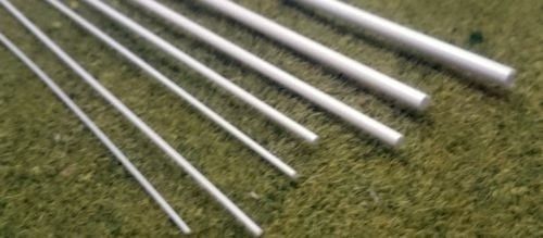 Round Bar Styrene ABS Rod Section Strip Architecture Model Making 0.5mm-3mm