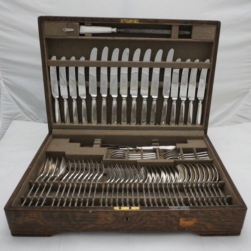 ATHENIAN Design Mappin & Webb Silver Service 62 Piece Canteen of Cutlery Set