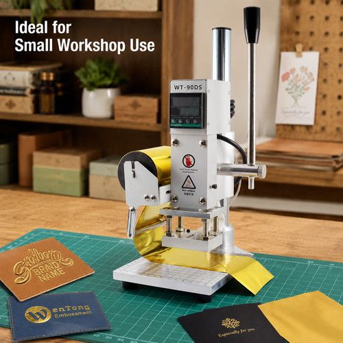 5x7cm Digital Hot Foil Stamping Machine Leather PVC Bronzing Embossing Press