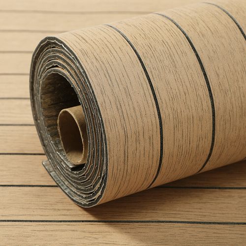 3D Wood Grain Panel Wallpaper Self-Adhesive Wall Sticker Wood Slat Wall Paper 3M — image 4