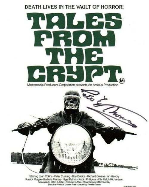 Film Autograph: PETER THOMAS (Amicus - Tales from the Crypt) Signed Photo