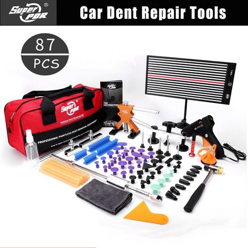 PDR Car Paintless Kit Dent Puller Lifter Repair Removal Hail Glue Gun Tool