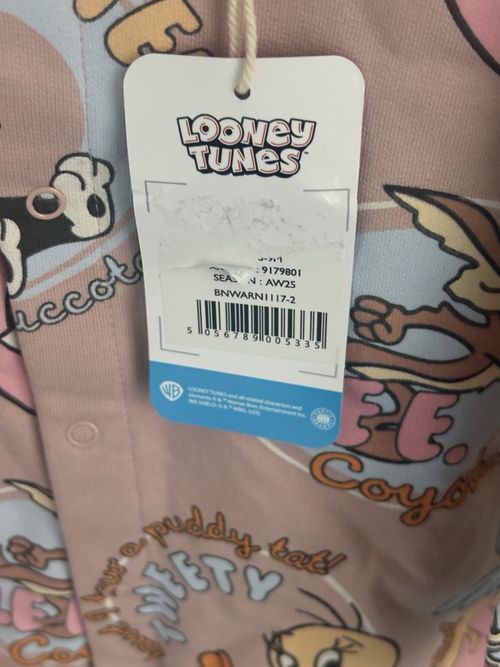 Looney Tunes Baby Tweety Babygrow One-Piece Long Sleeve 3-6 Months Pink — image 2