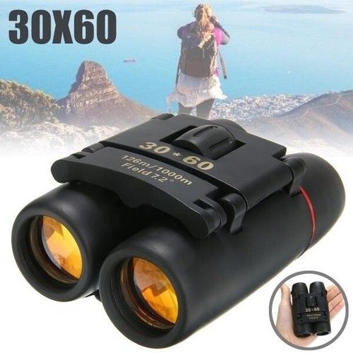 30x60 Mini Binoculars Compact Folding Pocket Day Night Bird Watching Hunt Travel