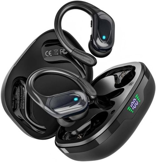 Wireless Earbuds, Sports Bluetooth Headphones, 80Hrs Playtime Ear Buds with LED 