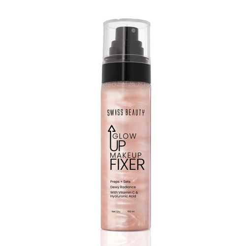Swiss Beauty Glow Up Makeup Fixer 100ml Dewy Setting Spray Vitamin C Mist — image 2