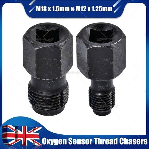 O2 OXYGEN / LAMBDA SENSOR EXHAUST THREAD CHASER TAP SET M12 x 1.25mm M18 x 1.5mm