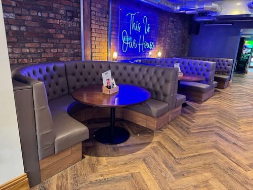 Restaurant Booth seating, Banquet Bench storage , kitchen dining sofa chair — image 1