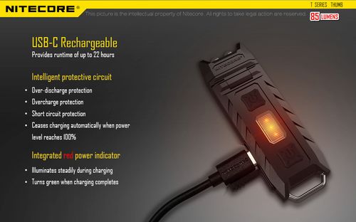 NITECORE THUMB 85 LUMENS USB RECHARGEABLE — image 8