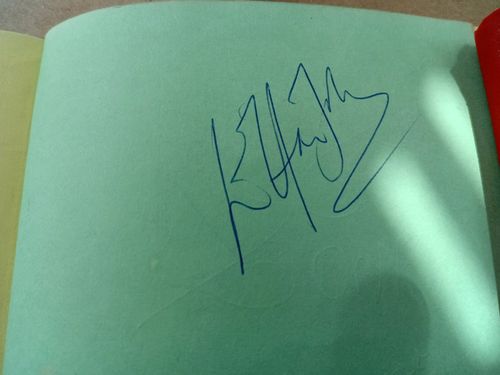 Sir Elton John Autograph On Paper 1980s with Jess Conrad On Reverse Rare Vintage — image 1