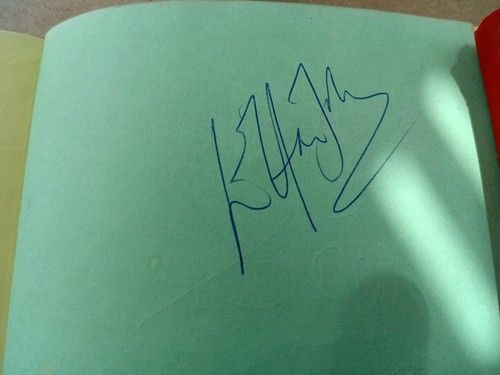 Sir Elton John Autograph On Paper 1980s with Jess Conrad On Reverse Rare Vintage