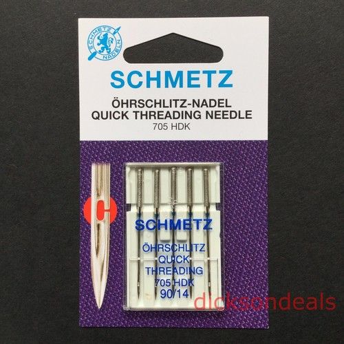Schmetz Easy Quick Thread Sewing Machine Needles General Purpose Size 80 or 90