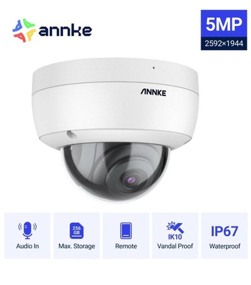 ANNKE 5MP C500 CCTV IP Camera For Home Surveillance PoE Network Vandal Proof