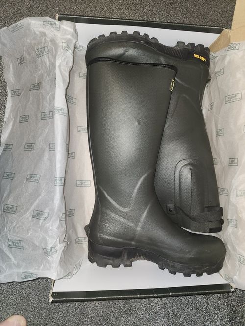 Hoggs Field Sport FS-365 Men’s Green Natural Rubber Cotton-Lined Boots UK 9 — image 3