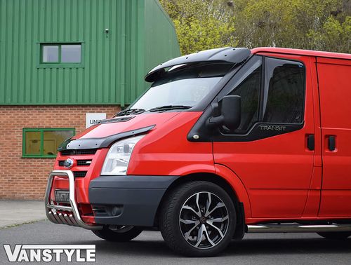 FOR FORD TRANSIT MK7 07-13 BLACK SOLID SUNVISOR SUN VISOR WIND DEFLECTOR TOURNEO — image 8