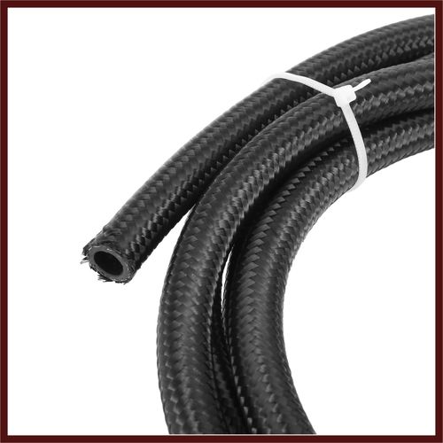 10ft 1/4" Auto Braided Fuel Line with AN4 End Fitting for CPE Oil Gas Hose — image 7