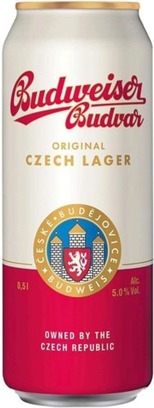 Budweiser Budvar Czech 5% Abv Pilsner Premium Lager Beer 24 x 500ml Cans