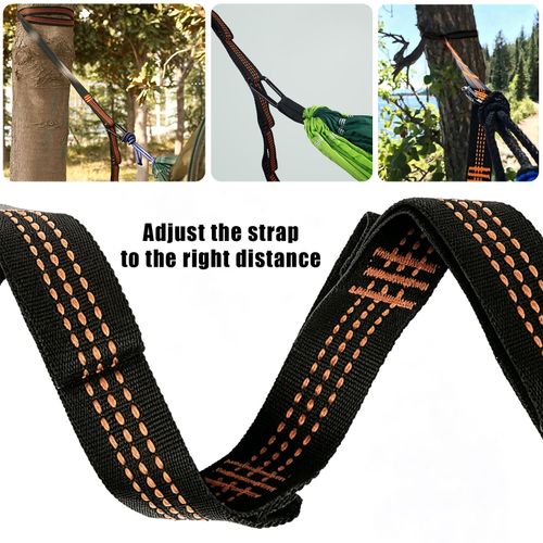 2PCS Heavy -Duty Hammock Straps Adjustable Tree Hanging Belt Outdoor Suspension — image 9