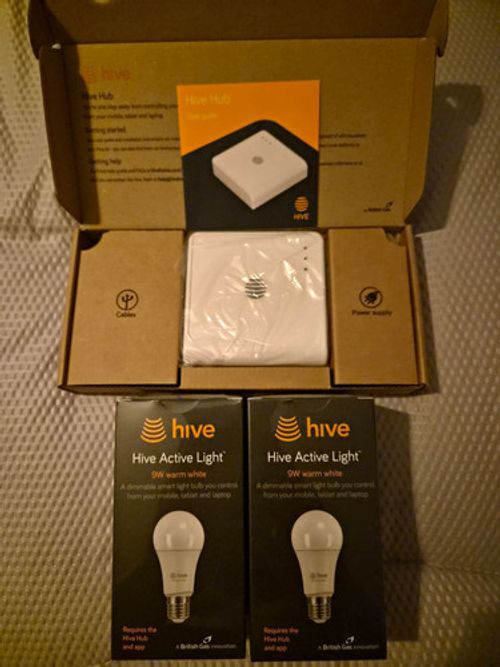 Hive Starter Kit With Hive Nano Hub 2 V2 And 2 LED Warm White Dimmable Bulbs