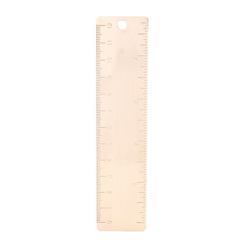 Mini 12CM Brass Caliper Scale Ruler Small Ruler Measuring Tool New — image 3