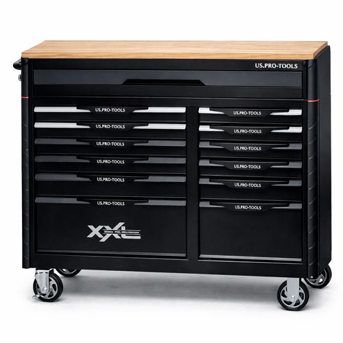US PRO TOOL CHEST BOX WITH TOOLS TRAYS 13 DRAWER ROLLER CABINET 294 PC — image 2