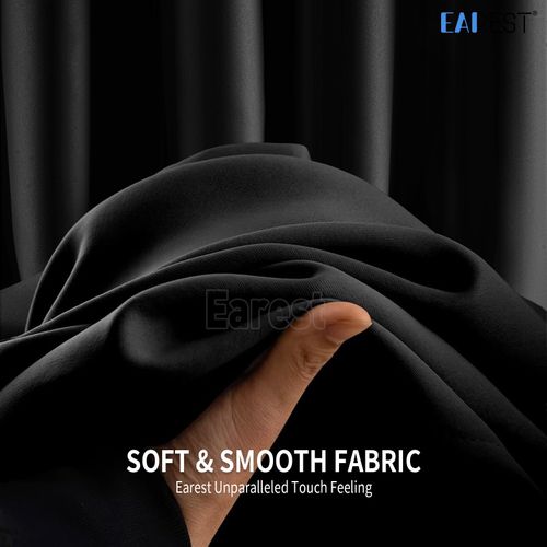 2PCS Blackout Curtains Eyelet Ring Top Thick Thermal Ready Made Pair + Tie Backs — image 2