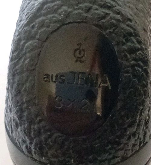 Vintage "aus JENA" Turmon 8x21 Folding Pocket Monocular DDR Zeiss Case Working — image 2
