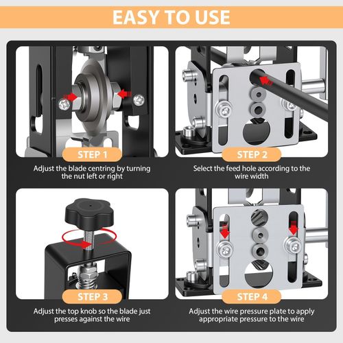 Manual Wire Stripping Machine Portable Cable Stripper Copper Recycling 2-25mm — image 10
