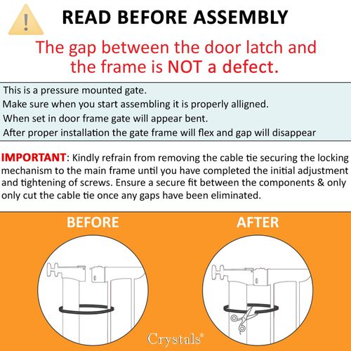 Baby Safety Gate Home Pet Dog Barrier Stair Safe Secure Doorway Guard 75 to 85cm — image 8