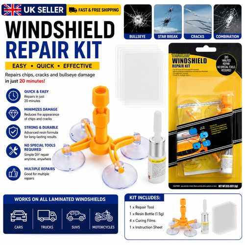 DIY Windshield Repair Kit Car Windscreen Chip Crack Glass Repair Tool