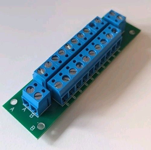 Power Distribution Board for DC, DCC and AC Grouped 2 channel 12 way connector