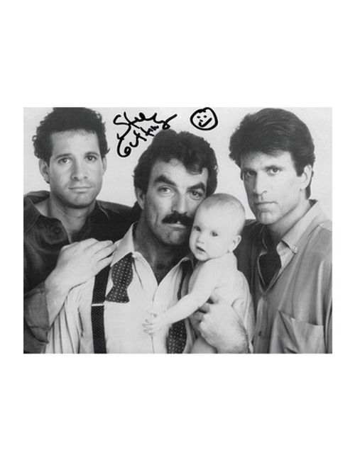 Three Men & A Baby Print Signed by Steve Guttenberg 100% Authentic With COA