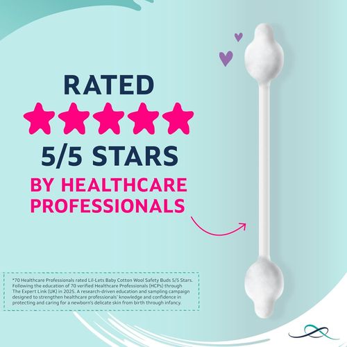 Baby Wool Safety Buds - 100% Organic Cotton Tips, 60 Count for Safe Ear Care — image 9