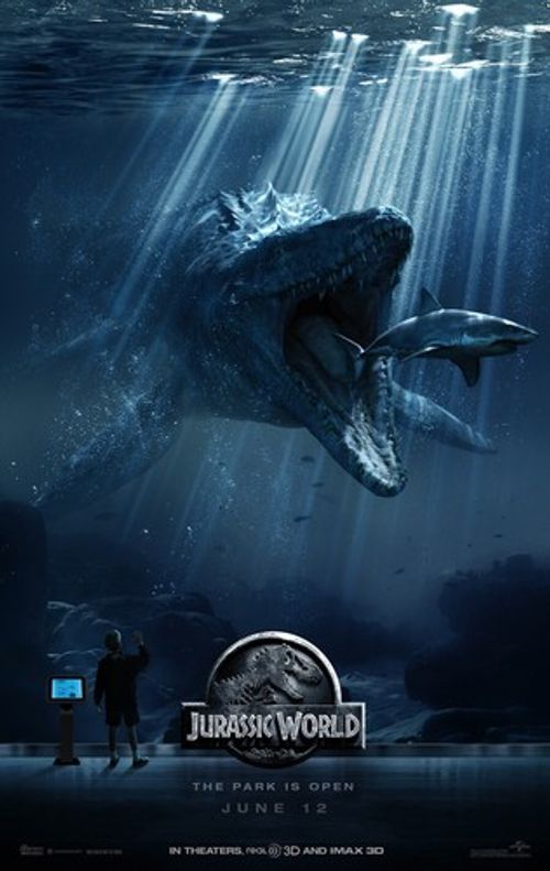 JURASSIC WORLD MOVIE POSTER 2 Sided ORIGINAL RARE Version C 27x40 CHRIS PRATT 