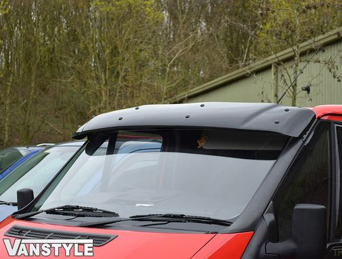 FOR FORD TRANSIT MK7 07-13 BLACK SOLID SUNVISOR SUN VISOR WIND DEFLECTOR TOURNEO — image 4