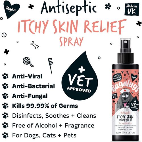 BUGALUGS itchy dog skin relief Antiseptic spray for dogs, puppy, cats & pets — image 6