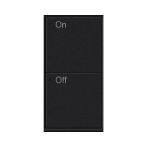 Lutron RA3 Button Tree - 2 Button On/Off (Black) — image 1