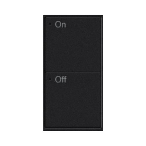 Lutron RA3 Button Tree - 2 Button On/Off (Black)