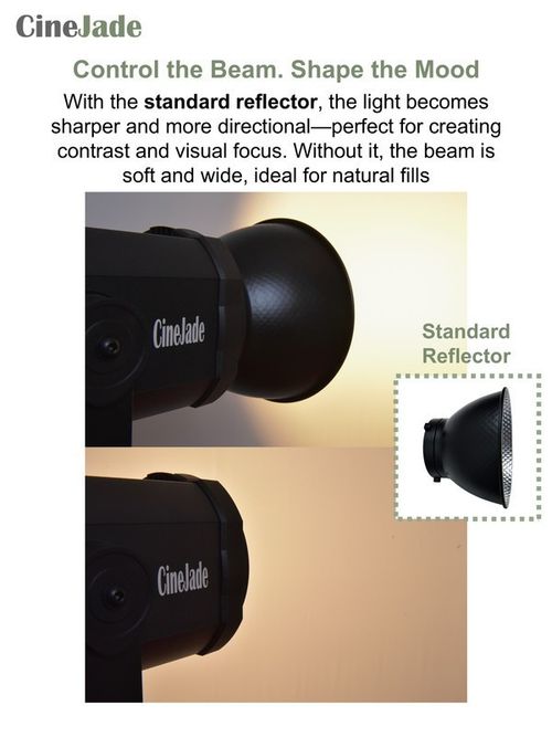 Cinejade VLC-200W Bi-Colour COB Studio LED Video Light, Godox equivalent — image 9
