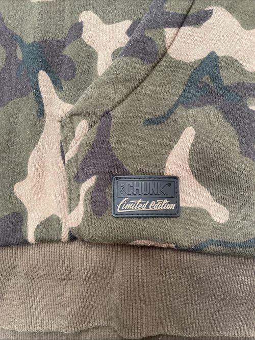 Men’s 2XL Fox Chunk Limited Edition Camo Carp Fishing Hoodie Top Jumper Pullover — image 2