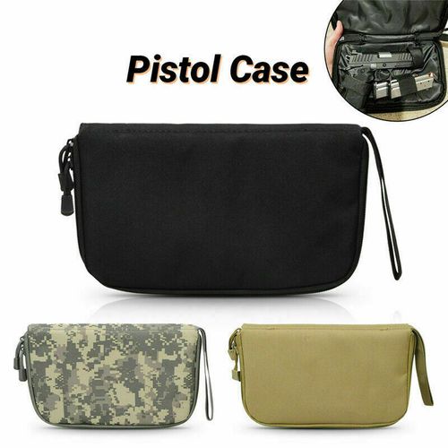 Men Handgun Tactical Army Padded Pistol Storage Pouch Hunting Carry Case Gun Bag — image 2