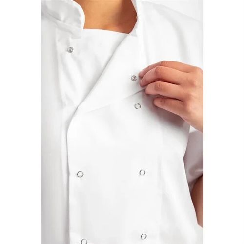White Chefs Jacket Boston Unisex Short Sleeve Professional Kitchen Uniform — image 5